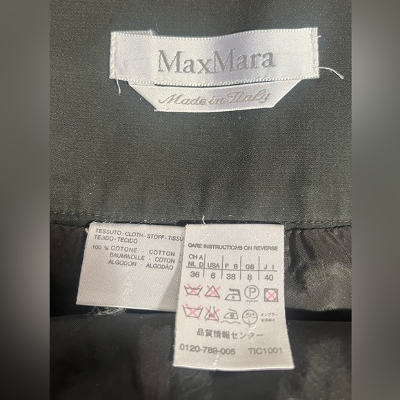 MaxMara black cotton skirt - Picture 2 of 2